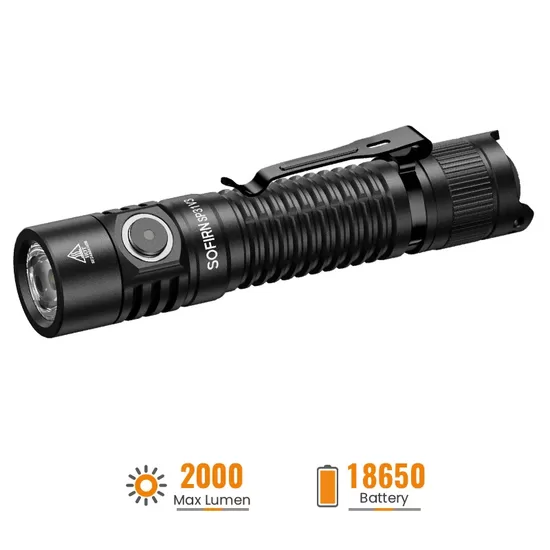 SOFIRN SP31V3.0 Tactical Flashlight Max 2000 Lumens with Side switch + tail switch